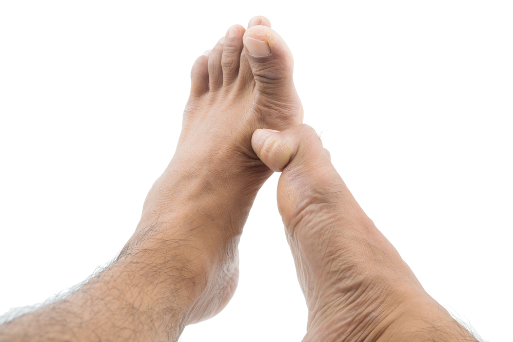 The big toe can become stiff and rigid
